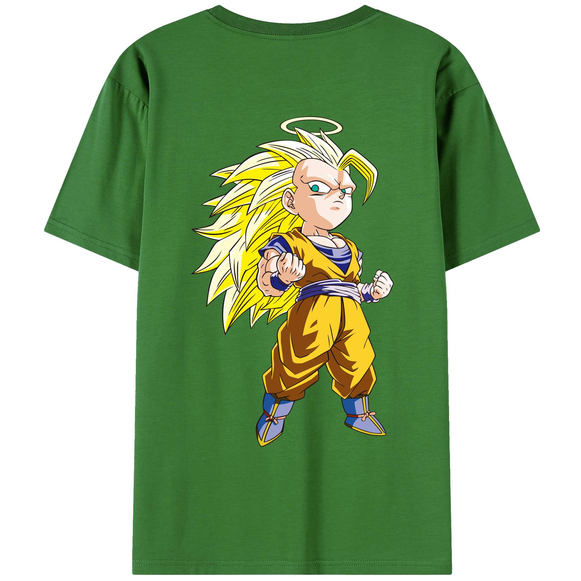 （画像用） ドラゴンボール 孫悟空（そん ごくう）Son Goku カカロット DRAGON BALL Kakarotto レディース半袖Tシャツ(バックプリント)